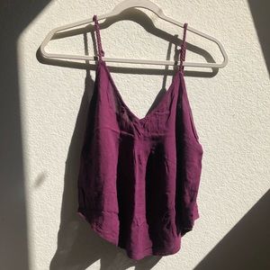 Tilly’s Dark Ruby/Wine Color Flowy Tank Top